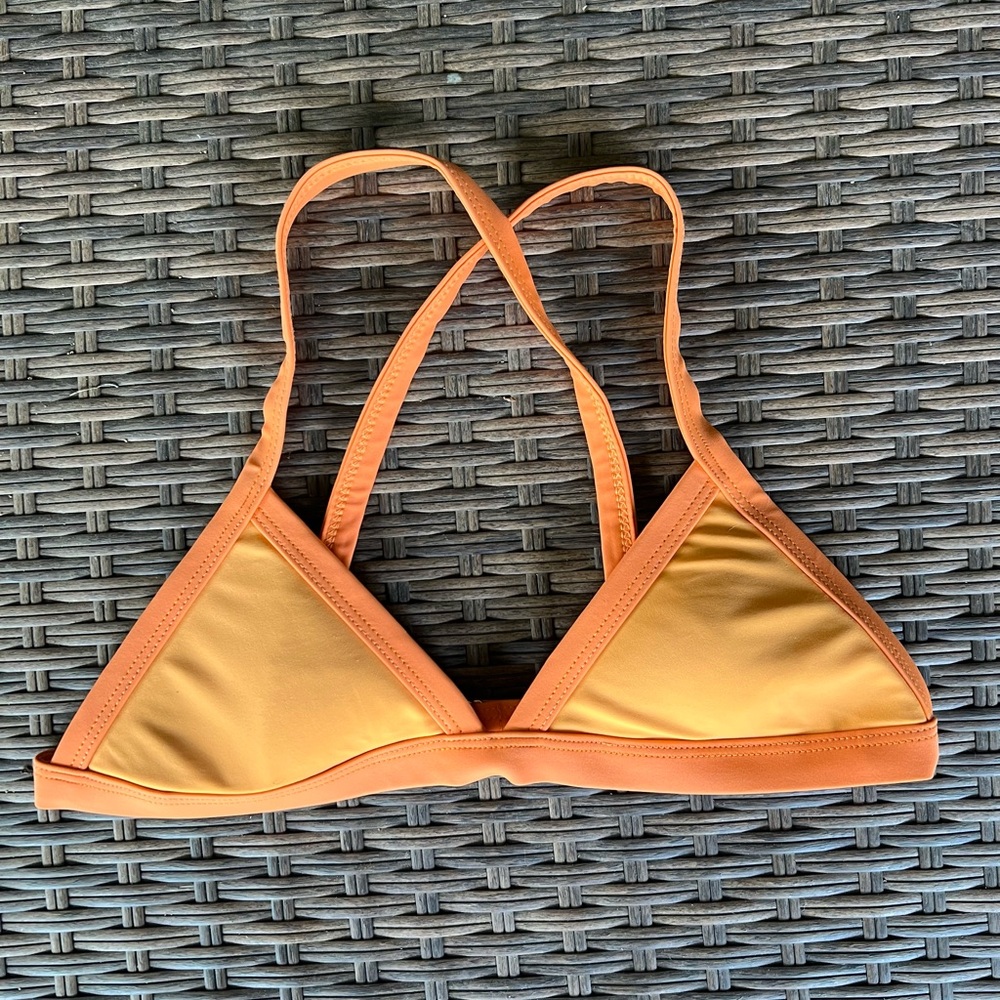 *Limited Edition* 93 Play Street Serena Triangle Bikini Top - Mango